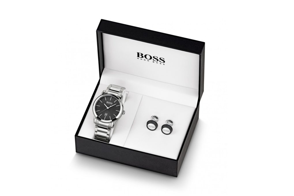 Hugo Boss Mens Bracelet Cufflink Gift Set | Best Watch Accessories