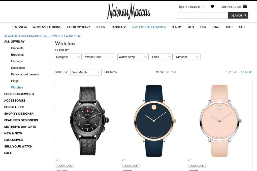 neiman marcus rolex watches