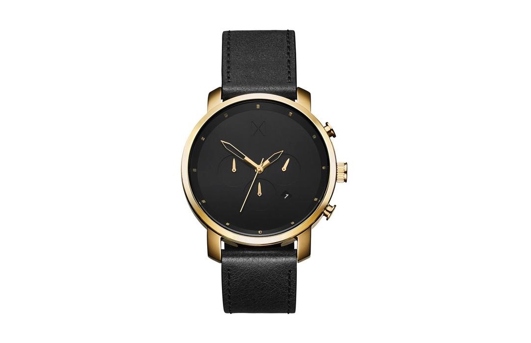 Father's day gift idea - GOLD BLACK LEATHER