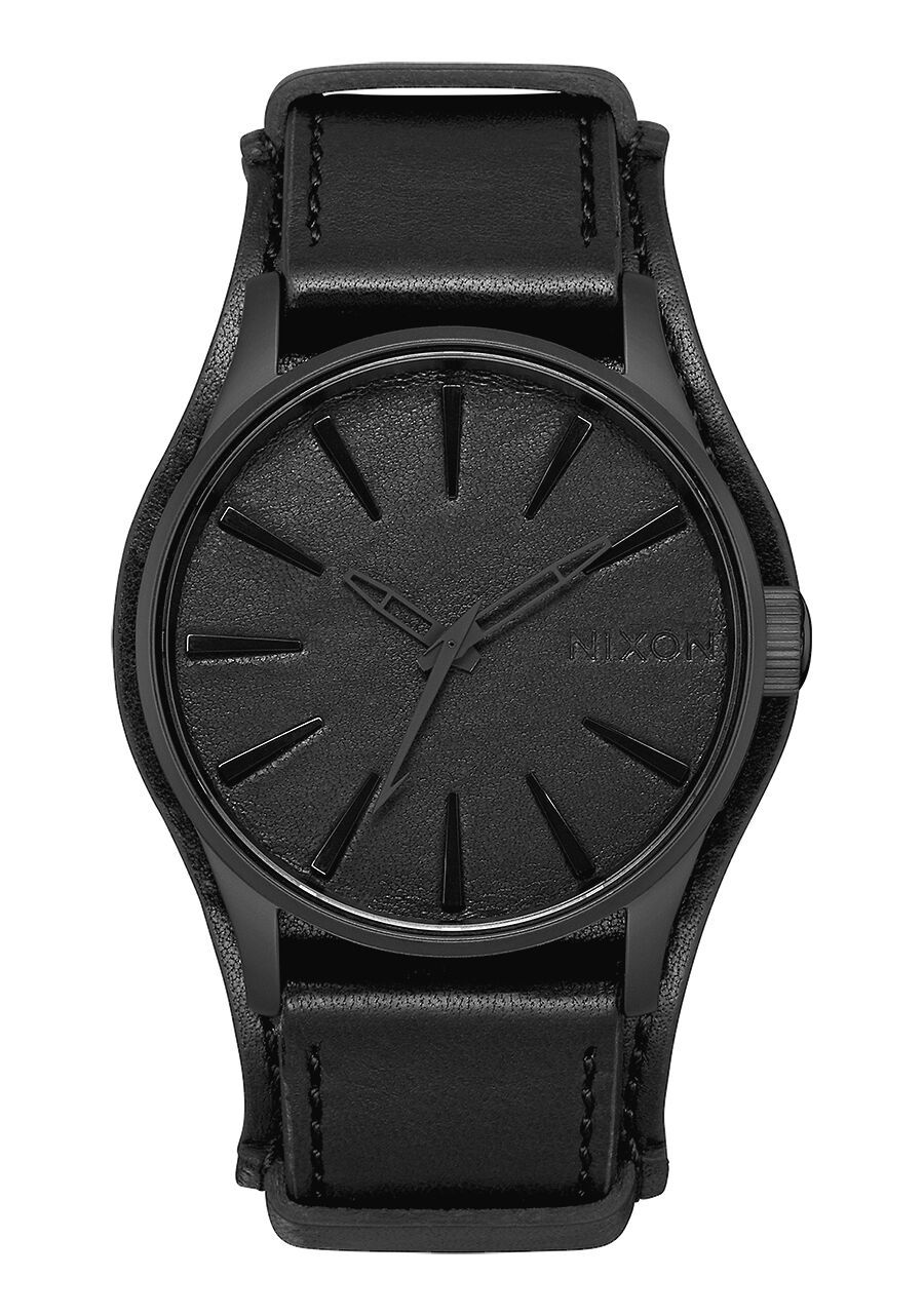 Nixon Sentry Leather, 42 mm - Black Album